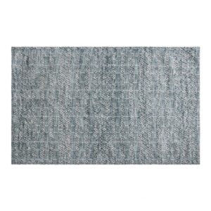 Camphills Small Fabric Upholstered Rug In Duck Egg