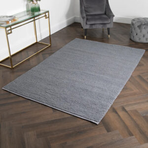 Cranbrook Large Bubble Wool Rug In Grey